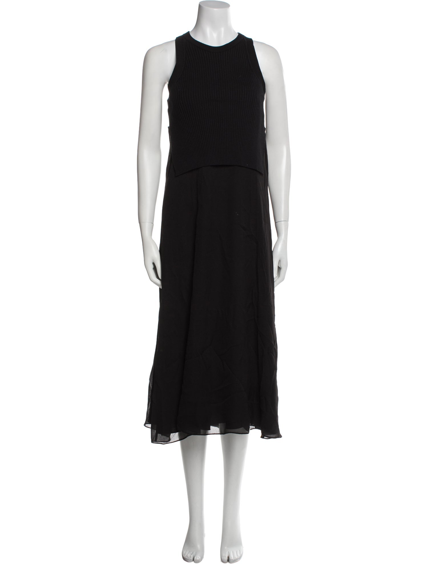 T by Alexander Wang Crew Neck Midi Length Dress